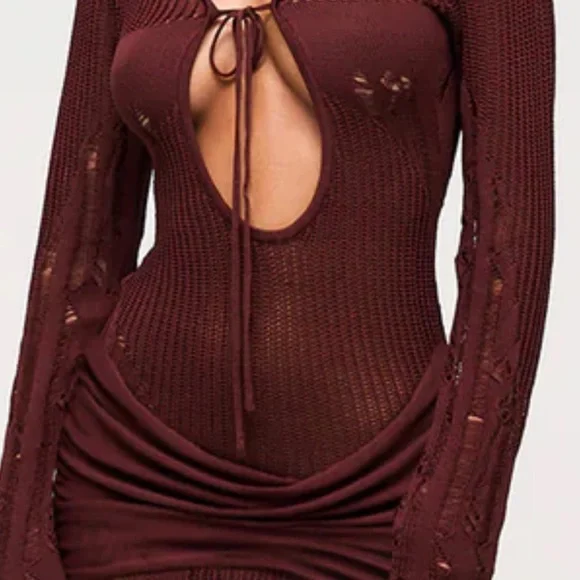 Murci Brown Knit Dress on The Bachelor - Picture 2 of 8